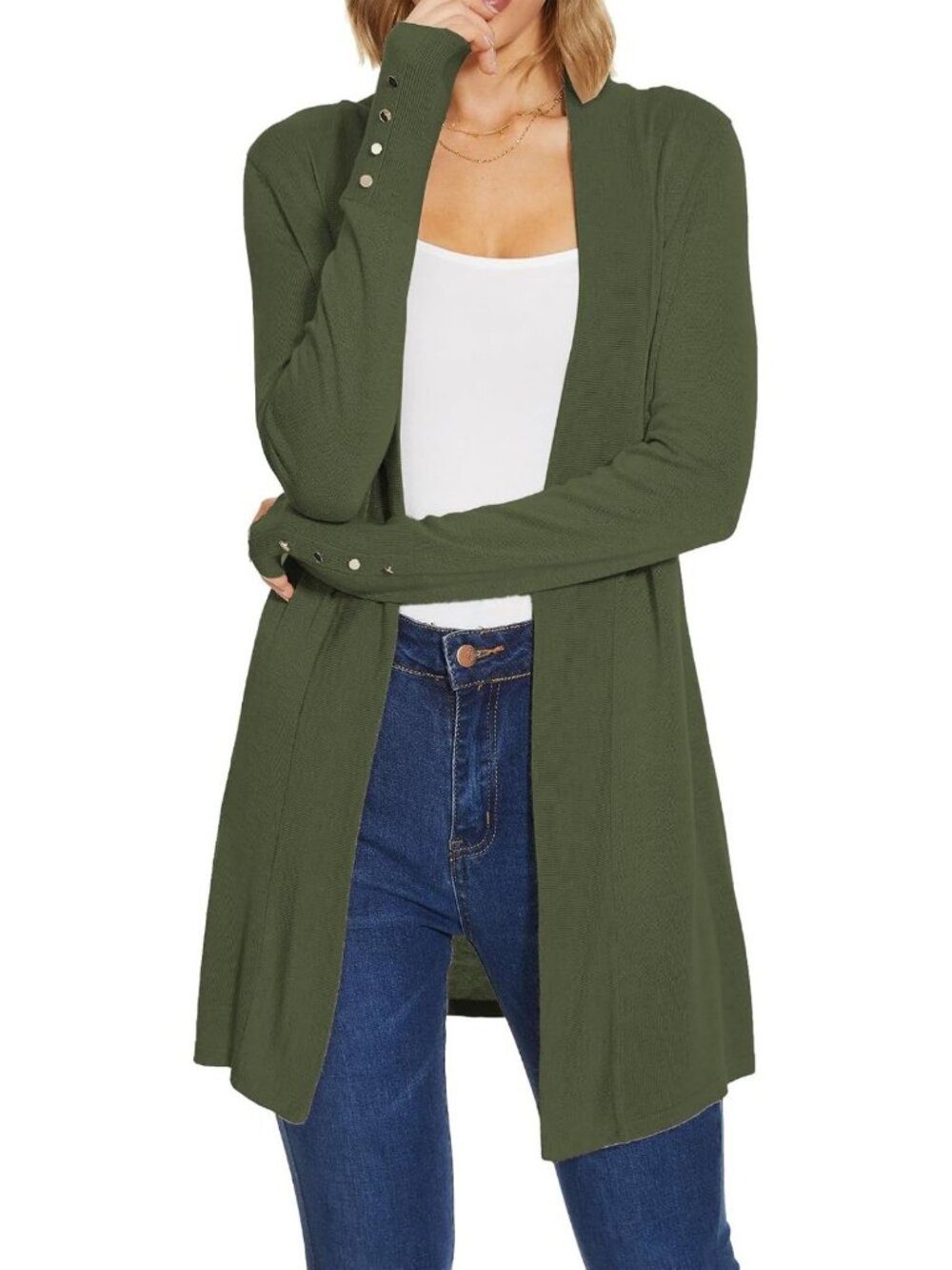Chic Women's Long Cardigan Sweater - Dressy Casual Layering Piece for All